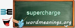 WordMeaning blackboard for supercharge